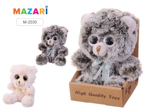Мягкая игрушка Mazari Медвежонок с бантиком с большими глазами M-2330 в Ярославле